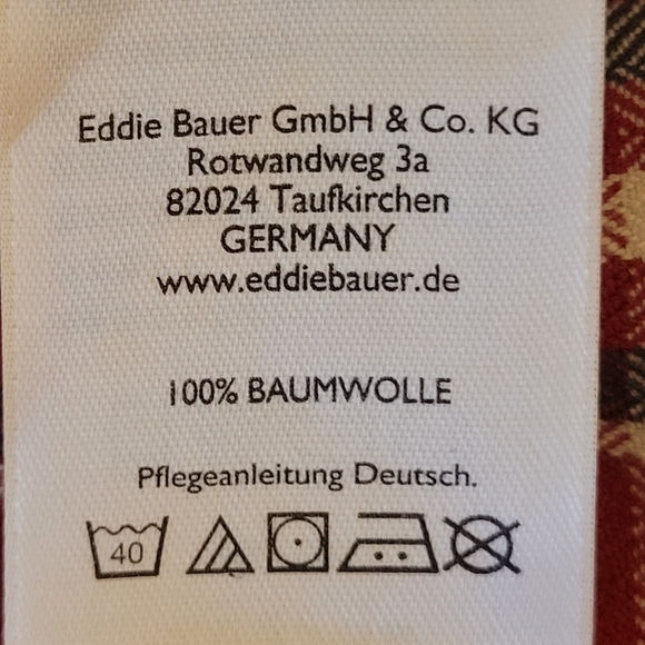 Eddie Bauer tailored 100% cotton cloth plaid fancy snap shirt size small - Picture 2 of 10